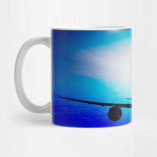 Boeing 787 - Heavy Commercial Passenger Jet Airliner — Sun Glare Mug